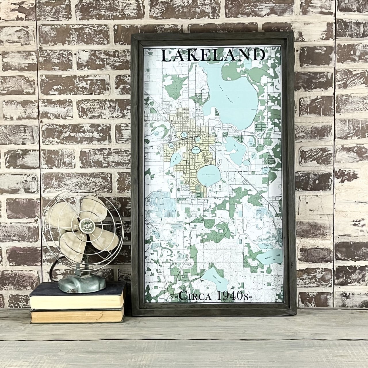 Lakeland fl 1940s map scout tag